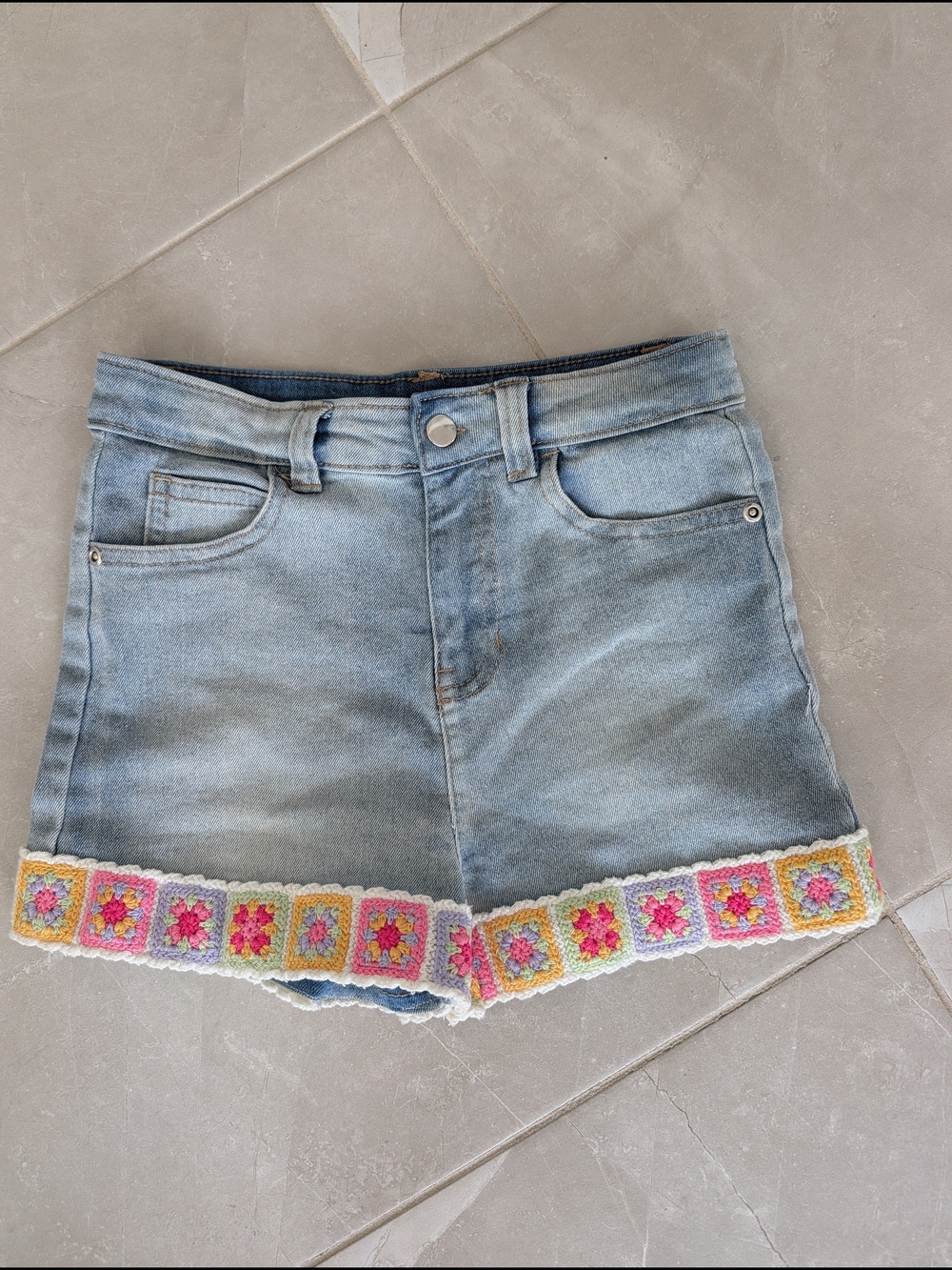 2/$20 Derek Heart Crochet Hem Denim Shorts – Girls Size 10 NWOT